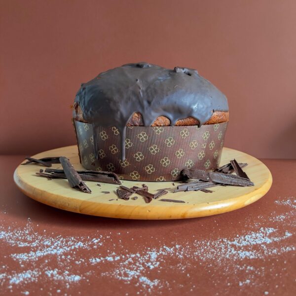 Panettone artigianale "Il Moro" con cioccolato fondente e sale integrale marino di Trapani - Limited edition