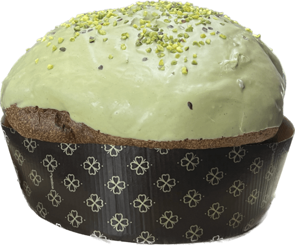 Panettone artigianale "Sinfonia" farcito con pistacchio croccante e lamponi  - Novità 2024